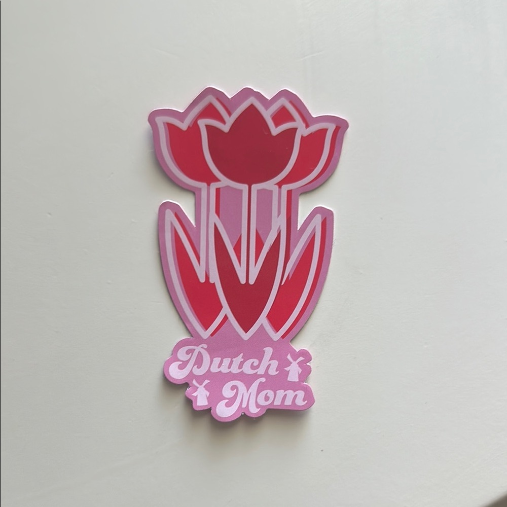 Unused NEW Pink and Red Tulip DUTCH BROS Mothers Day Sticker